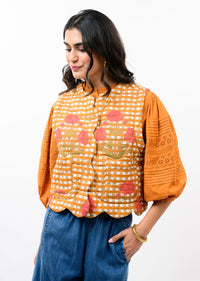 Quilted Scalloped Edge Vest