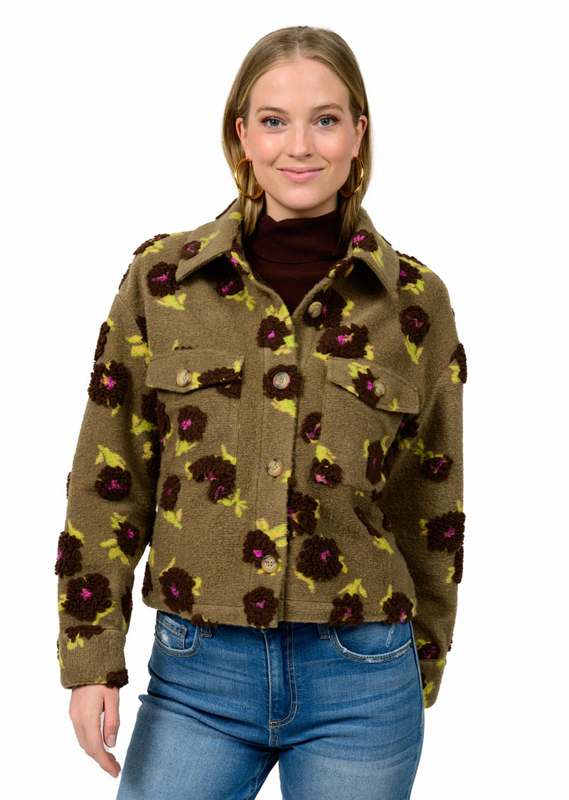 Puff Floral Barn Jacket