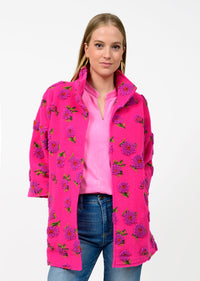 Pouf Floral Sherpa Jacket