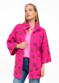 Pouf Floral Sherpa Jacket