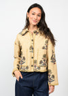 Lurex Block Print Jacket