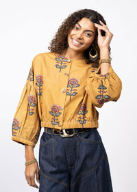 Block Corduroy Jacket