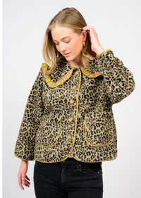 Leopard Sherpa Jacket