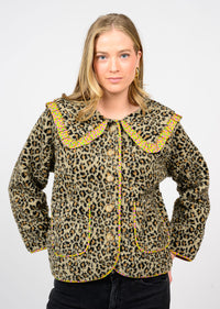 Leopard Sherpa Jacket