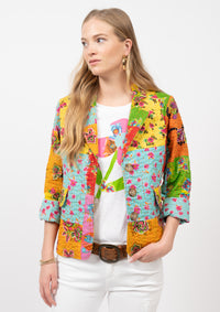 Kantha Stitched Patchwork Blazer