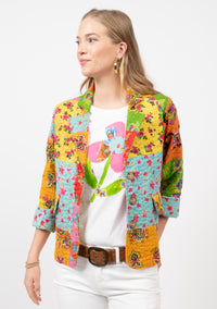 Kantha Stitched Patchwork Blazer