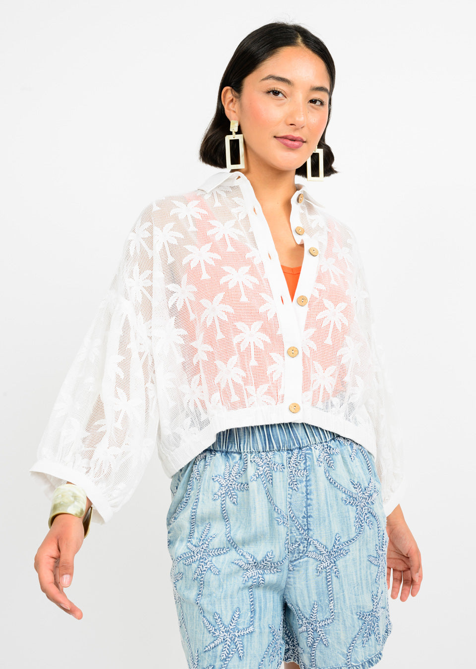 Palm Mesh Shacket