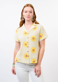 Knit Sunflower Top