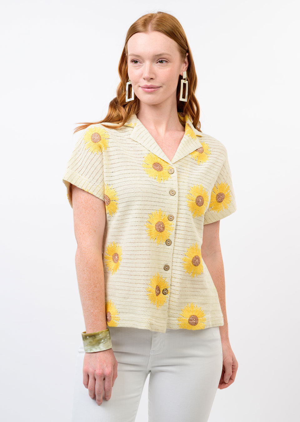 Knit Sunflower Top
