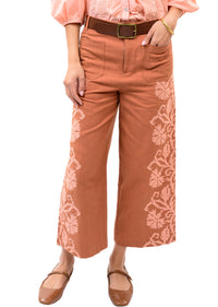 Embroidered Side Pant