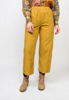 Gold Pull On Barrel Pant