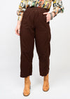 Chocolate Pull On Barrel Pant