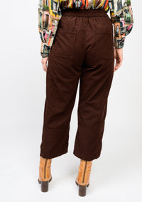 Chocolate Pull On Barrel Pant