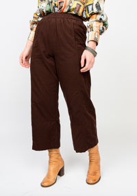 Chocolate Pull On Barrel Pant