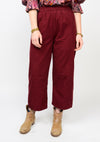 Wine Pull On Barrel Pant