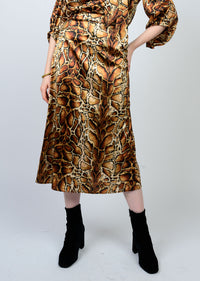 Golden A-Line Skirt