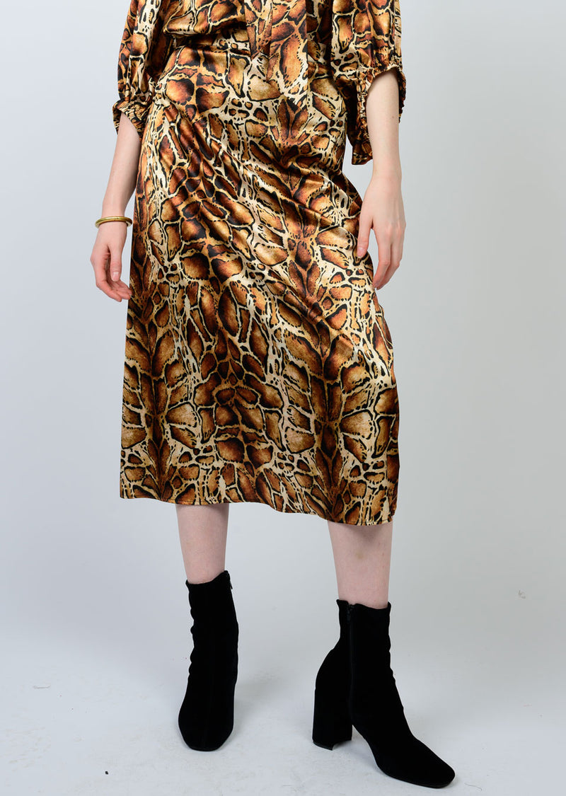 Golden A-Line Skirt