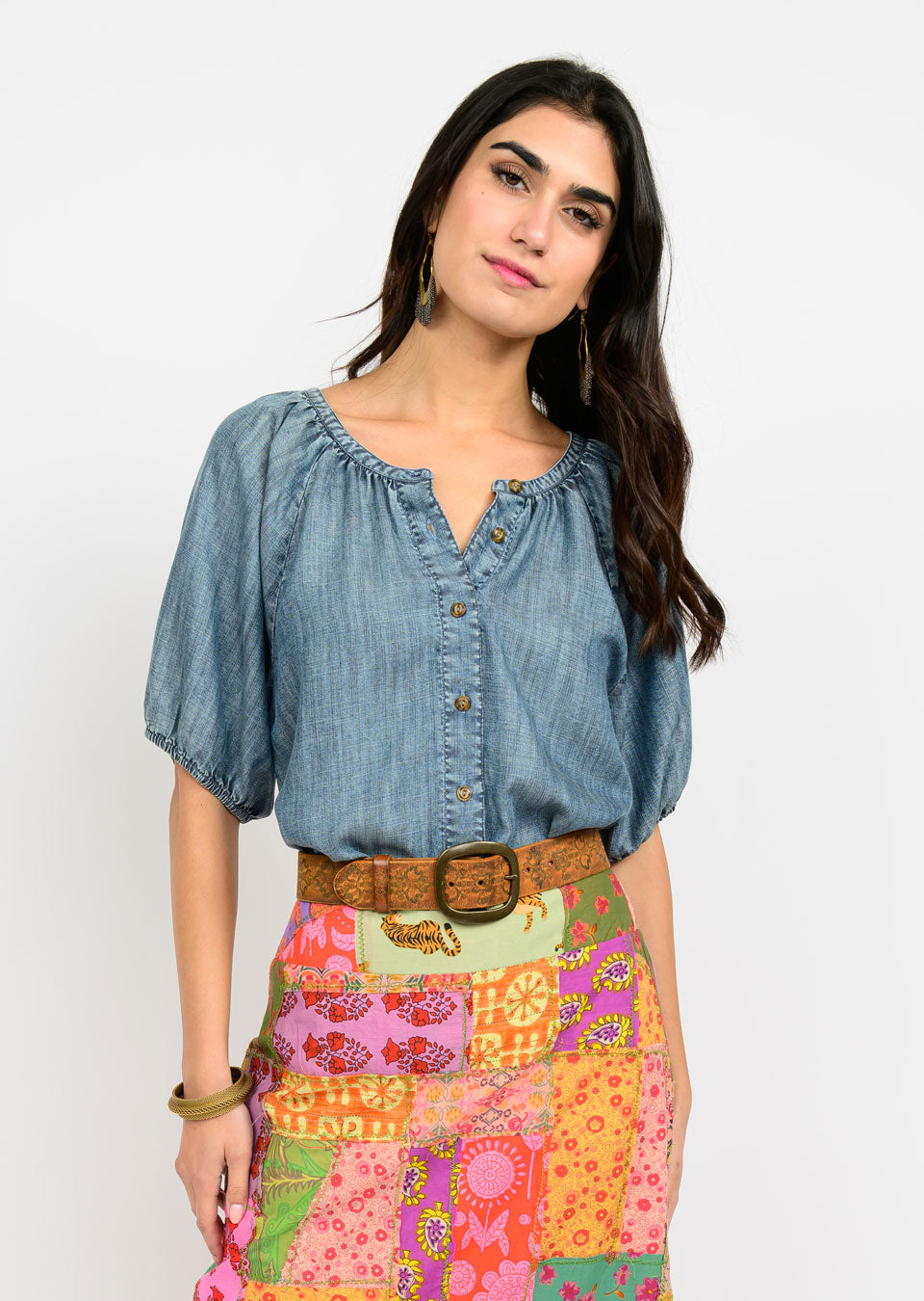 Peasant Button Up