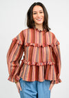 Multi Striped Tier Top