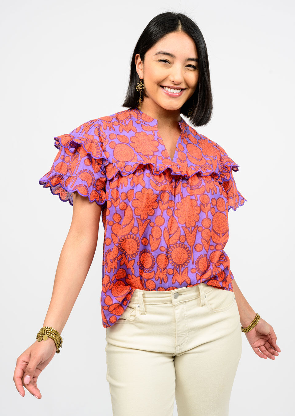 Scallop Trim Top