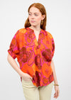 Bold Flower Popover Top