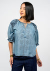 Smocked Sleeve Top
