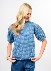 Distressed Denim Popover