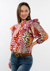 Patchwork Peasant Top