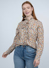 Floral Corduroy Snap Shirt