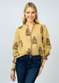 Banded Front Tucked Top