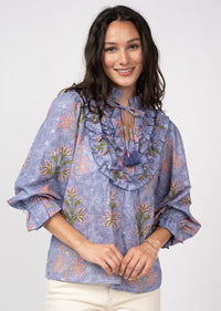 Block Print Sparkle Top