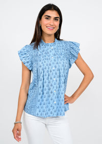 Blocked In Blue Top