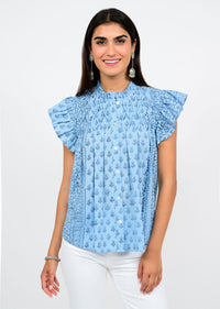 Blocked In Blue Top