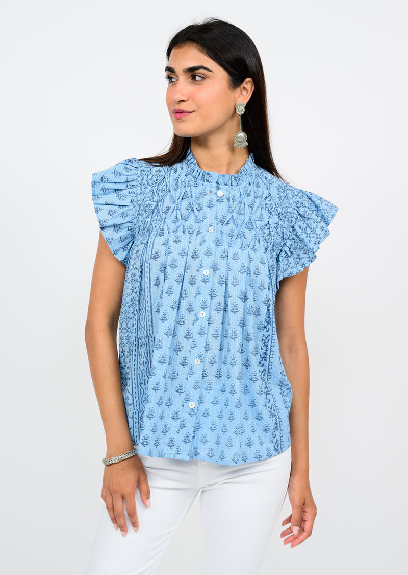 Blocked In Blue Top