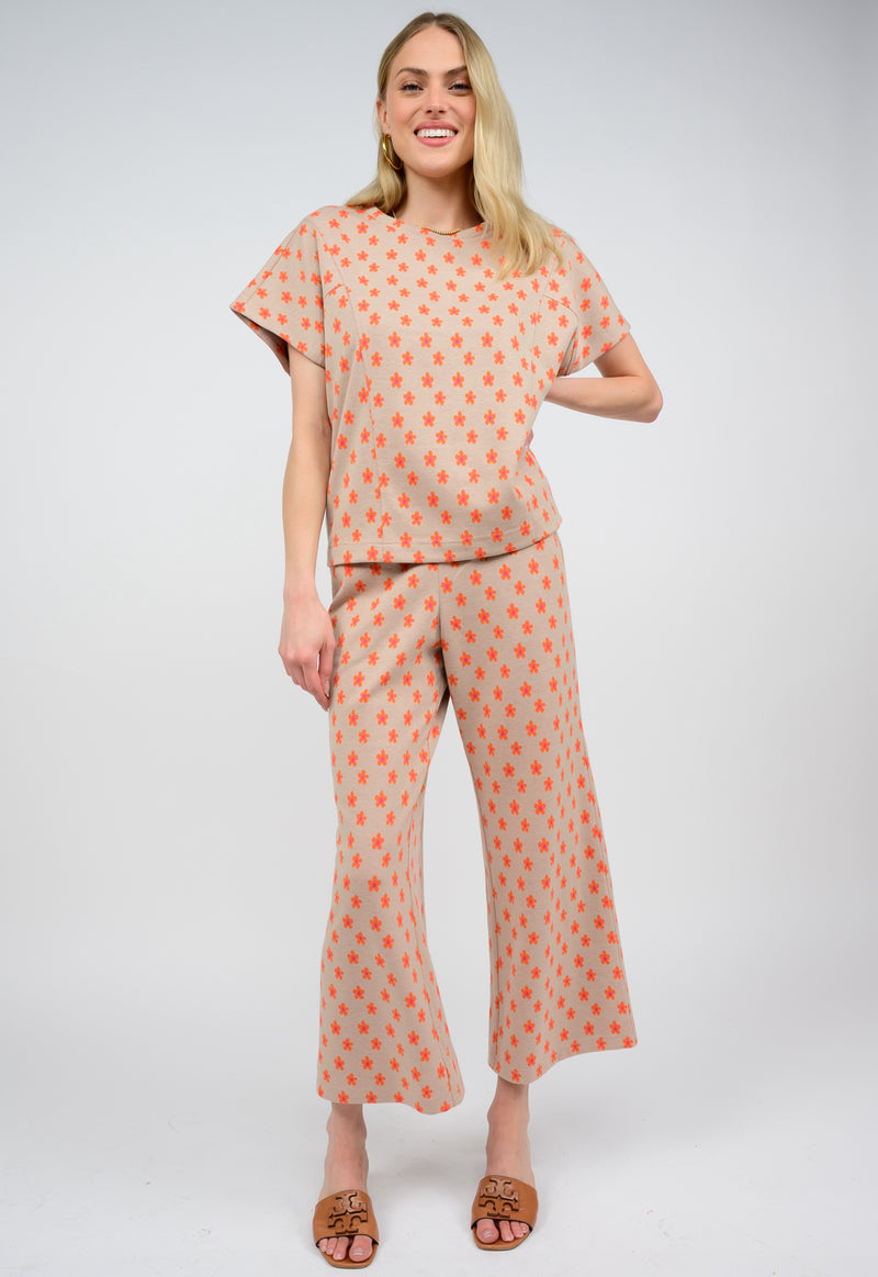 Cap Sleeve Seamed Pullover