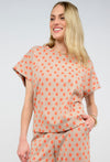 Cap Sleeve Seamed Pullover