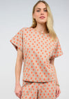 Cap Sleeve Seamed Pullover