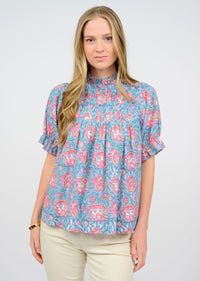 Smocked Yoke Top