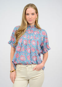 Smocked Yoke Top