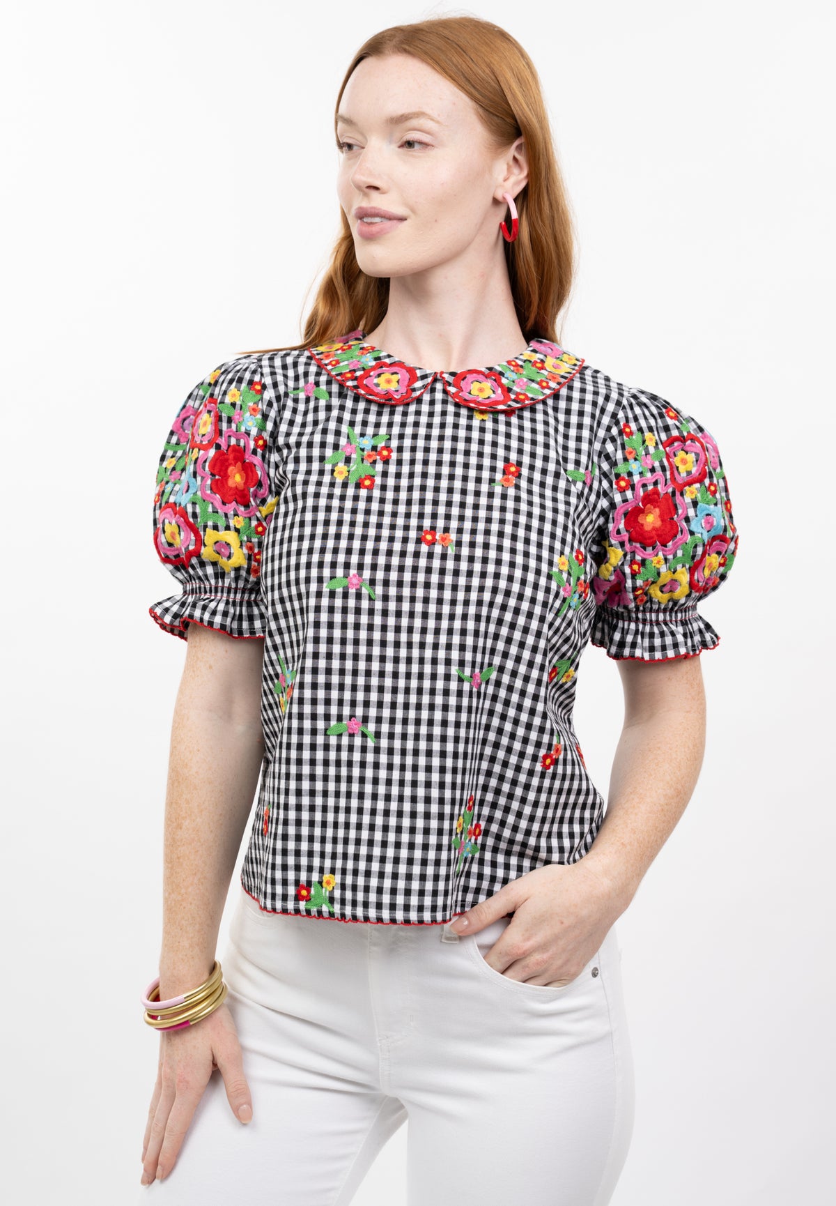 Gingham Garden Top