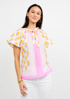 Border Block Print Top