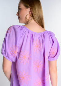 Hand Embroidered Flower Top