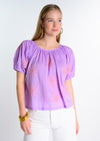 Hand Embroidered Flower Top
