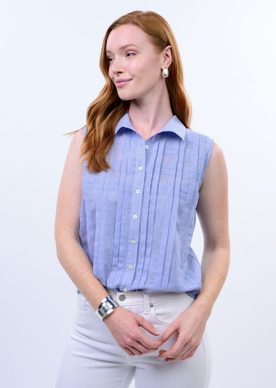Tucked Pattern Shirt