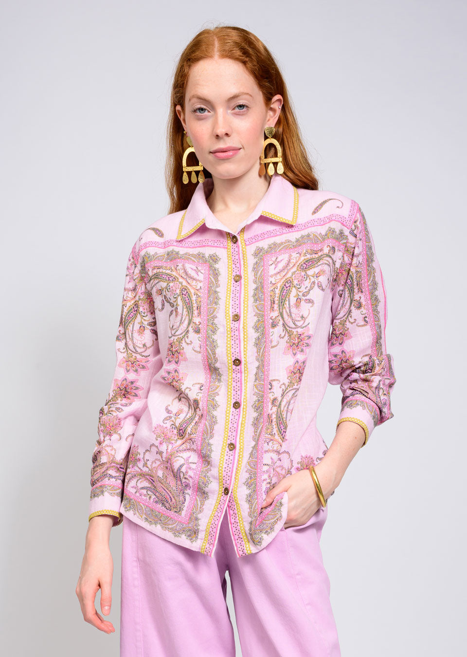 Paisley Border Shirt