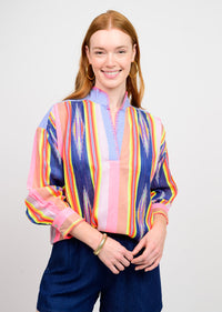 Ikat Stripe Popover