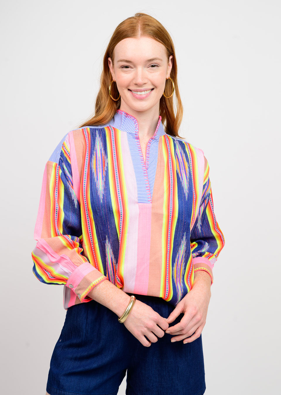 Ikat Stripe Popover