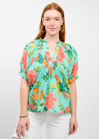 Popover Aqua Dolman Top