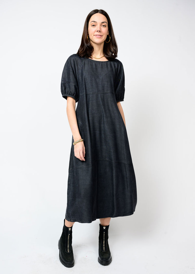 Denim Tiered Dress