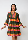 Jacquard Tiered Dress